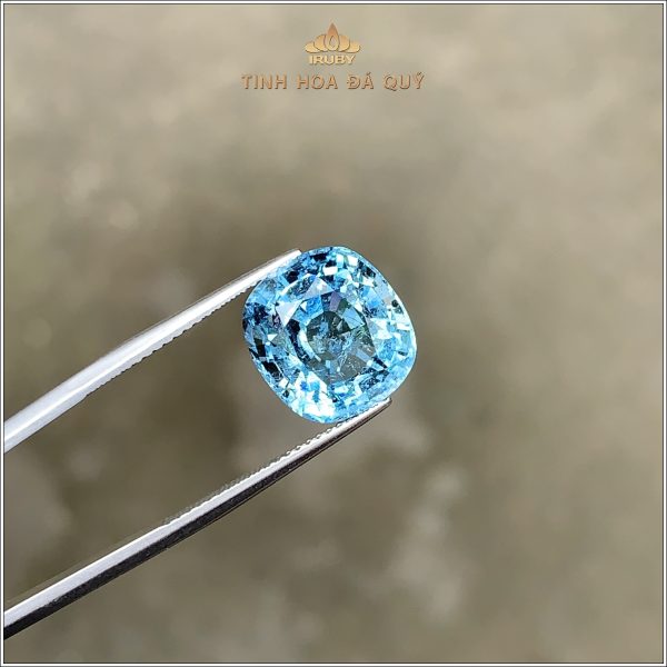 Đá Aquamarine xanh biển tự nhiên 100% 6,58ct - IRAQ15 2402658 hình ảnh 1