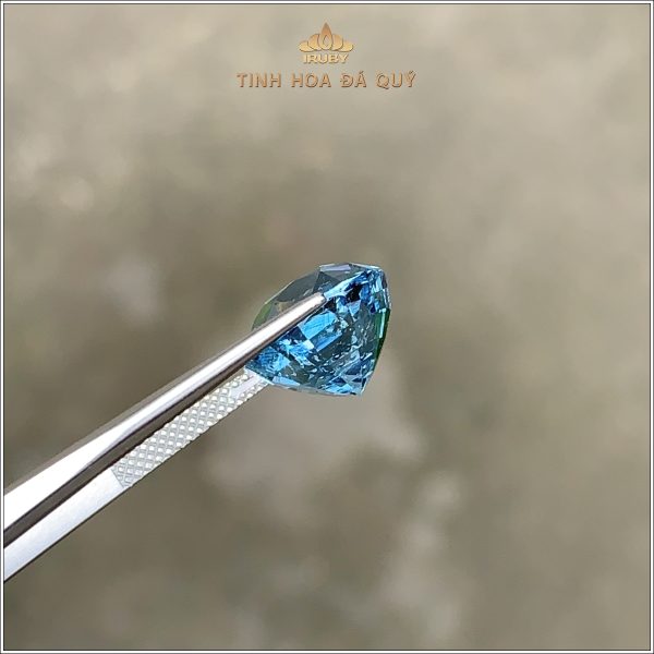 Đá Aquamarine xanh biển tự nhiên 100% 6,58ct - IRAQ15 2402658 hình ảnh 3