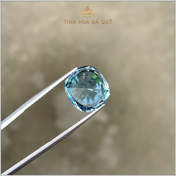 Đá Aquamarine xanh biển tự nhiên 100% 6,58ct - IRAQ15 2402658 hình ảnh 4