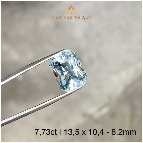 Đá Aquamarine xanh biển tự nhiên 100% 7,73ct - IRAQ13 2402773 hình ảnh 2