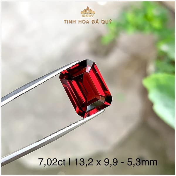 Đá Garnet Lục Yên tự nhiên 100% 7,02ct - IRGN116 2401702 hình ảnh 2