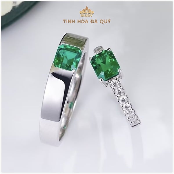 Mẫu nhẫn cưới Emerald Matching - IREM 240230 hình ảnh 1