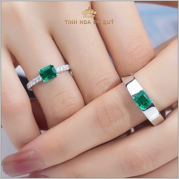 Mẫu nhẫn cưới Emerald Matching - IREM 240230 hình ảnh 2