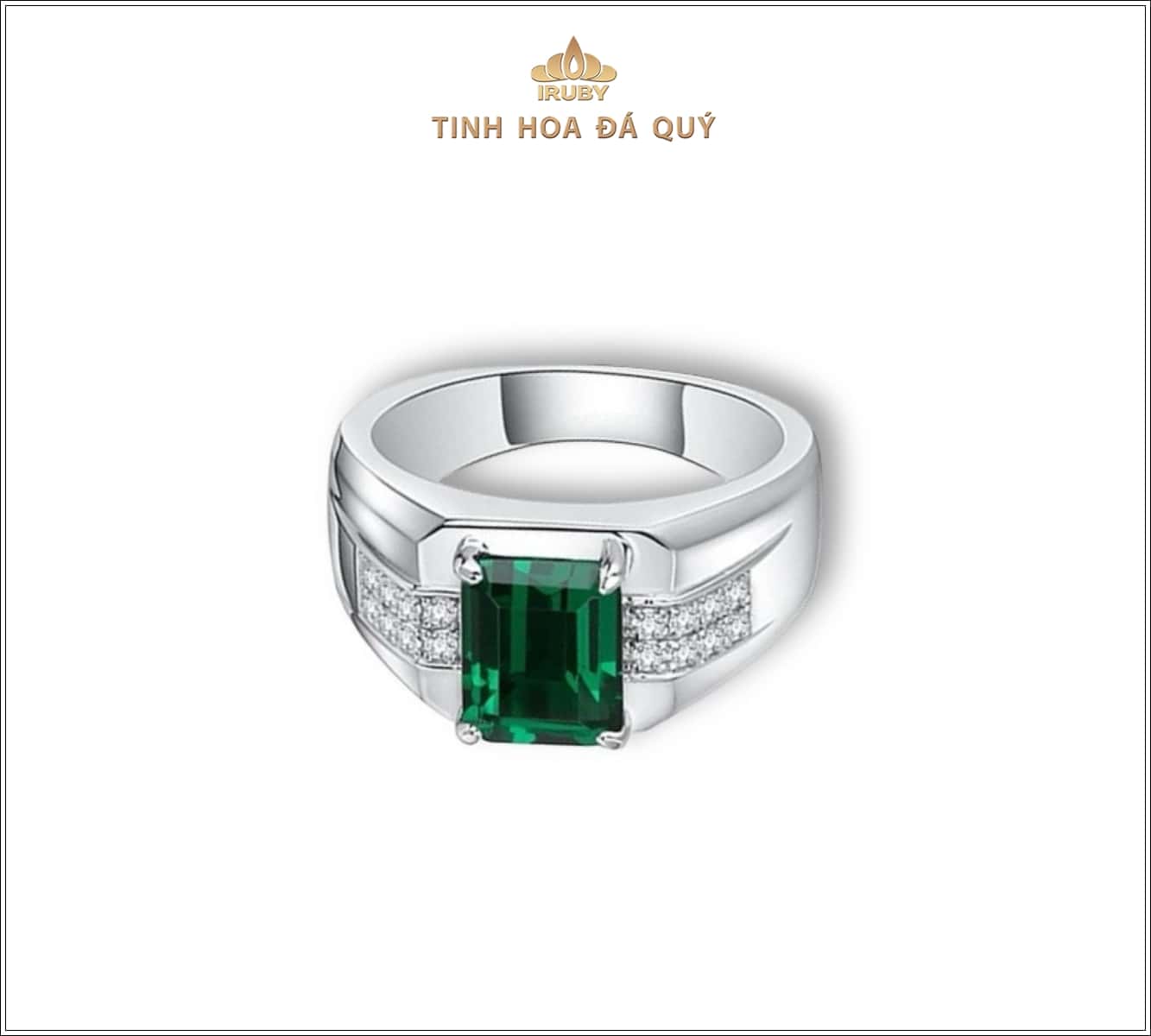 Mẫu nhẫn nam Emerald - IREM 240225
