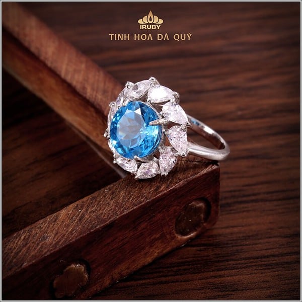 Mẫu nhẫn nữ Topaz Sky Blue - IRTP 240233 hình ảnh 4