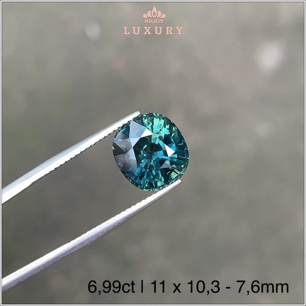 Đá Sapphire xanh lục Phan Thiết 6,99ct - IRGS171 2403699 hình ảnh 2