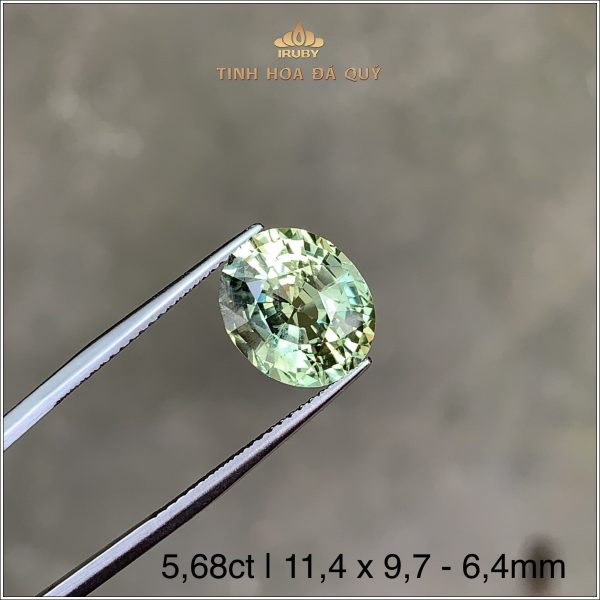 Đá Sapphire xanh lục tự nhiên 100% 5,68ct - IRGS170 2403568 hình ảnh 2