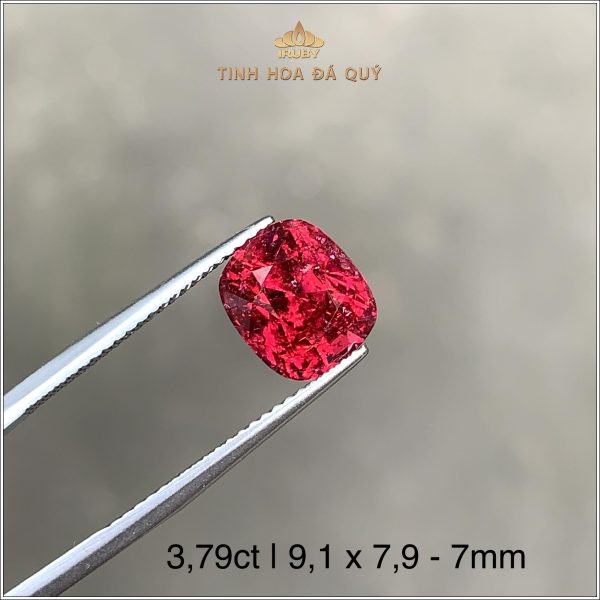 Đá Spinel đỏ Lục Yên tự nhiên 100% 3,79ct - IRSI88 2403379 hình ảnh 2