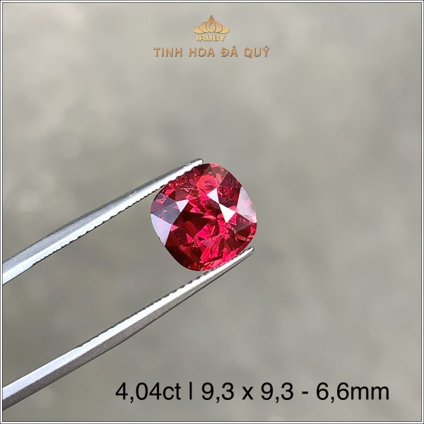 Đá Spinel đỏ Lục Yên tự nhiên 100% 4,04ct - IRSI87 2403404 hình ảnh 2