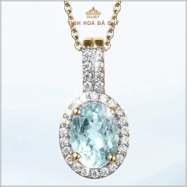 Mẫu mặt dây Aquamarine Vintage - IRAQ 240360 hình ảnh 3