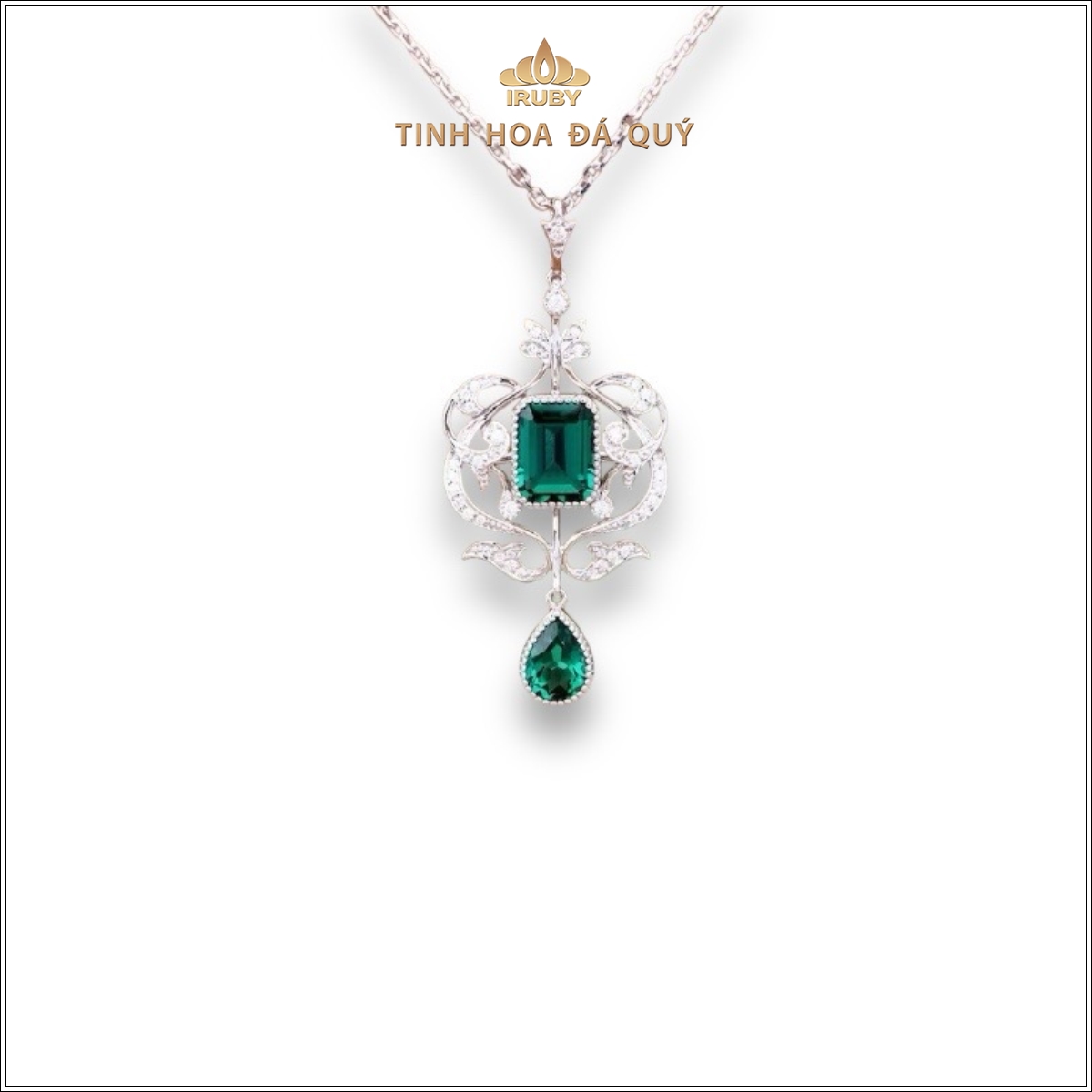 Mẫu mặt dây Emerald Hoàng Gia – IREM 240244