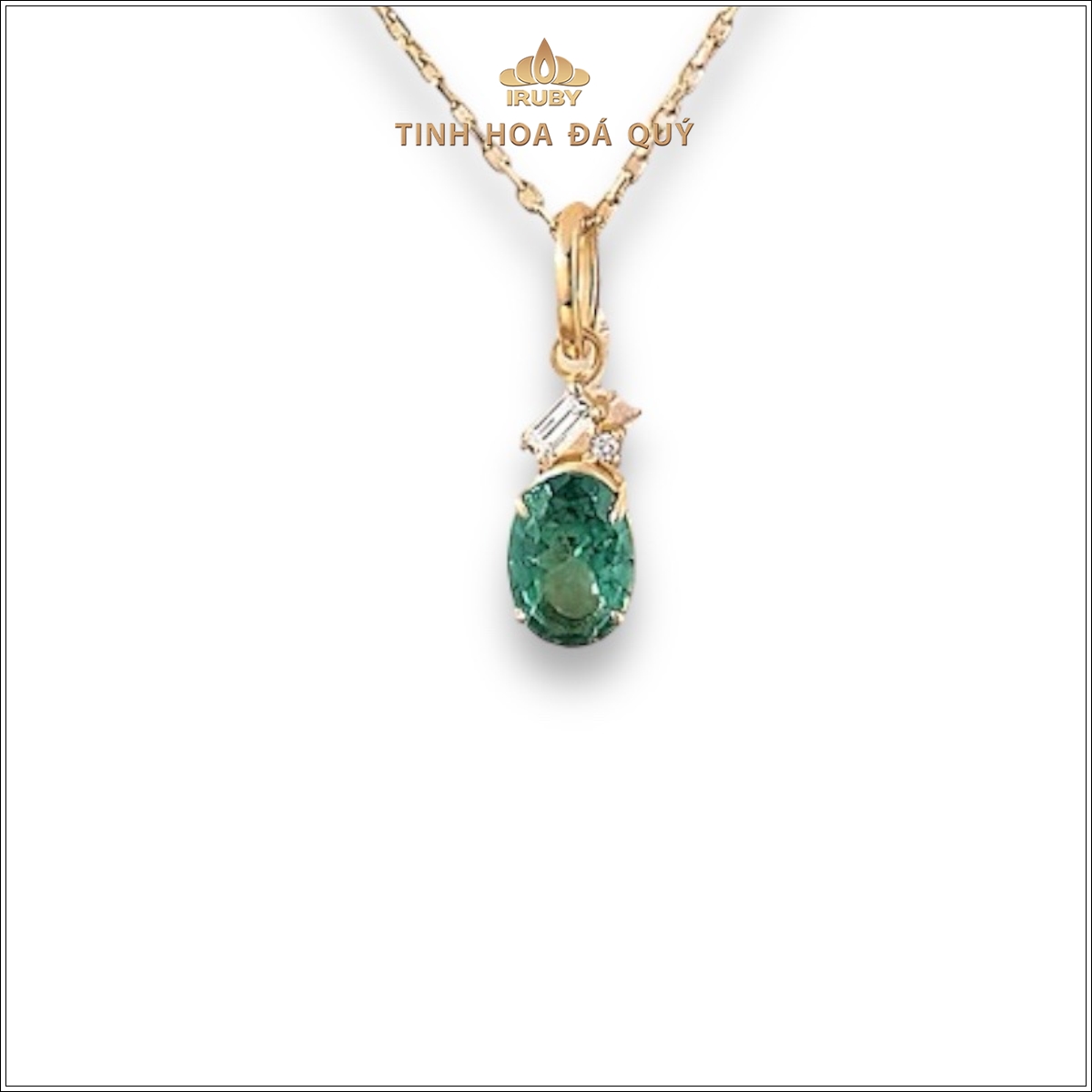 Mẫu mặt dây Emerald Solid – IREM 240243