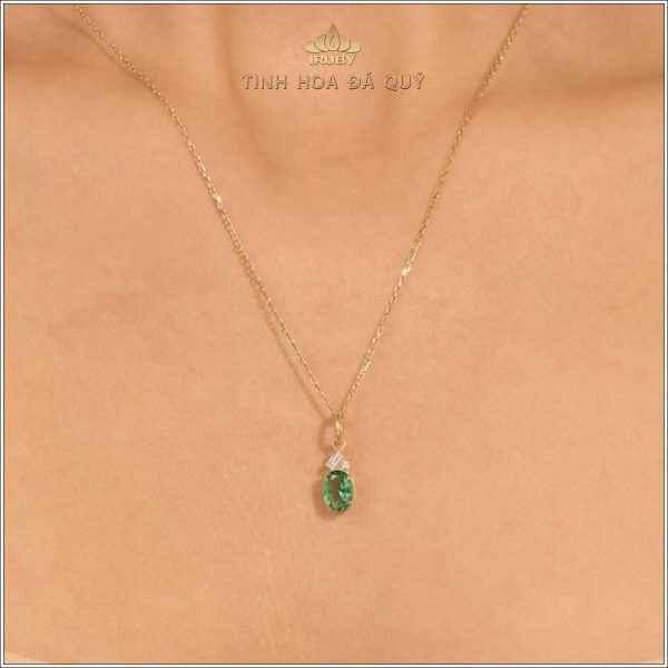 Mẫu mặt dây Emerald Solid - IREM 240243 hình ảnh 2