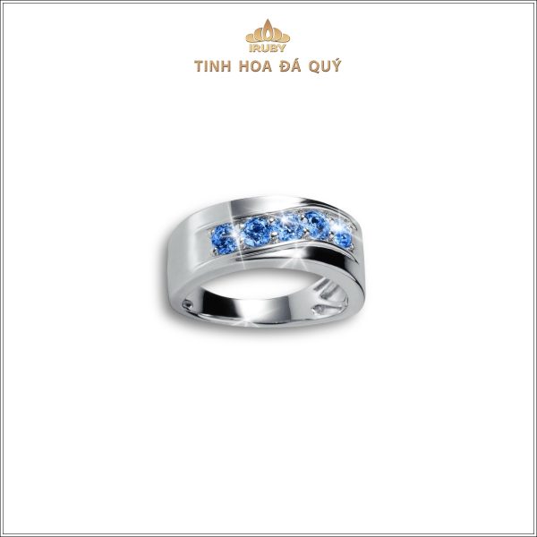 Mẫu nhẫn nam Sapphire Sterling - IRSP 240352 hình ảnh