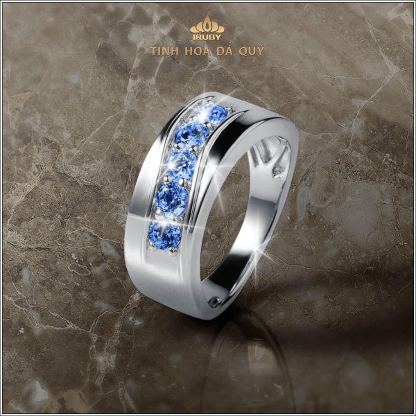 Mẫu nhẫn nam Sapphire Sterling - IRSP 240352 hình ảnh 2