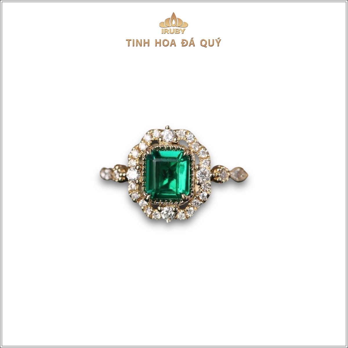Mẫu nhẫn nữ Emerald hoàng gia - IREM 240138
