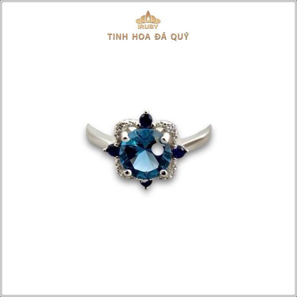 Mẫu nhẫn nữ Topaz kết Sapphire & Kim Cương - IRTP 240353 hình ảnh