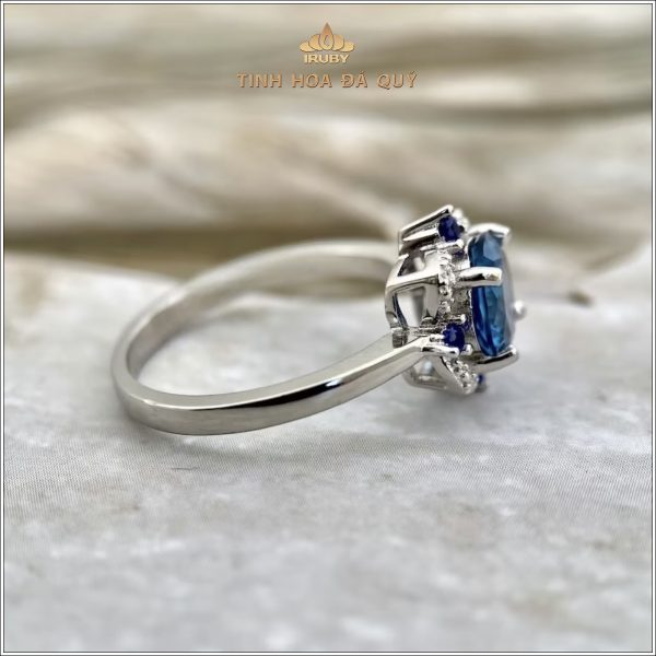 Mẫu nhẫn nữ Topaz kết Sapphire & Kim Cương - IRTP 240353 hình ảnh 2