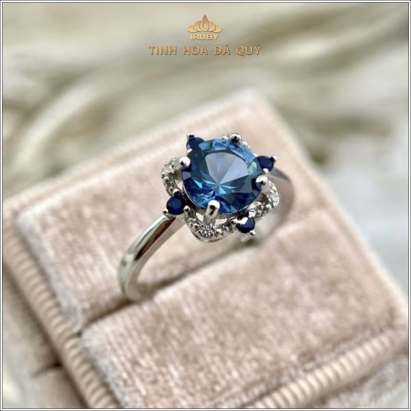 Mẫu nhẫn nữ Topaz kết Sapphire & Kim Cương - IRTP 240353 hình ảnh 4