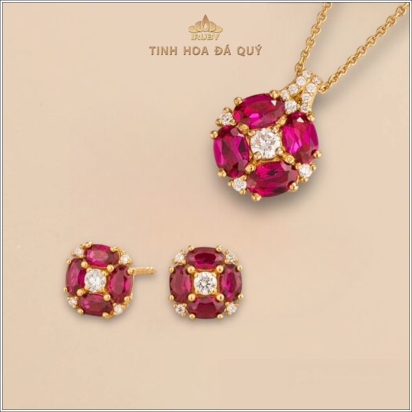 Mẫu trang sức bộ Ruby - IRRF 240241 hình ảnh 1