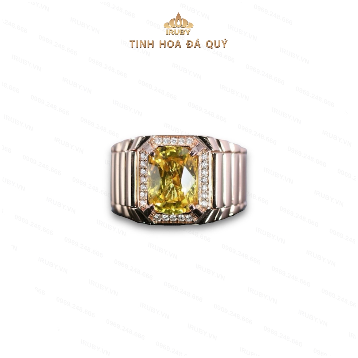 Nhẫn nam Sapphire vàng mẫu Rolex – IRSP 236525