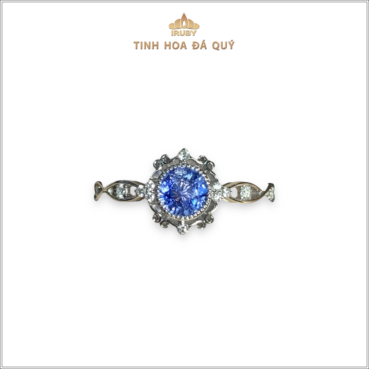 Nhẫn nữ Sapphire xanh lam mẫu Unique 0,70ct - IRSP 2403070