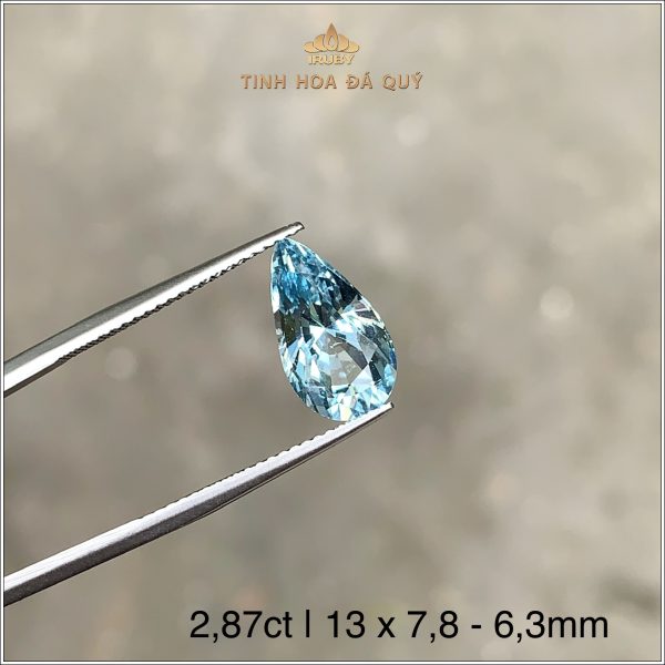 Đá Aquamarine xanh biển Thanh Hoá 2,87ct - IRAQ20 2404287 hình ảnh 2