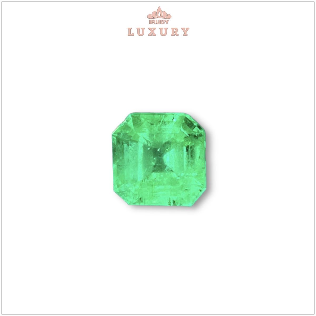 Đá Emerald màu xanh táo tự nhiên 100% 4,20ct - IREM40 2404420