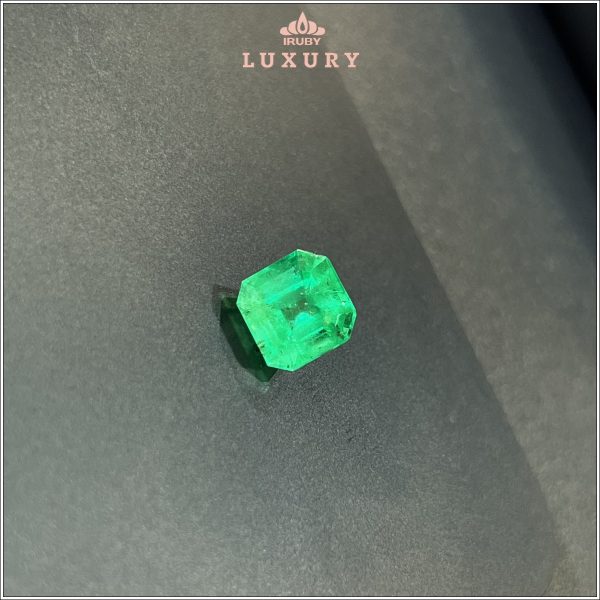 Đá Emerald màu xanh táo tự nhiên 100% 3,20ct - IREM40 2404320 hình ảnh 3