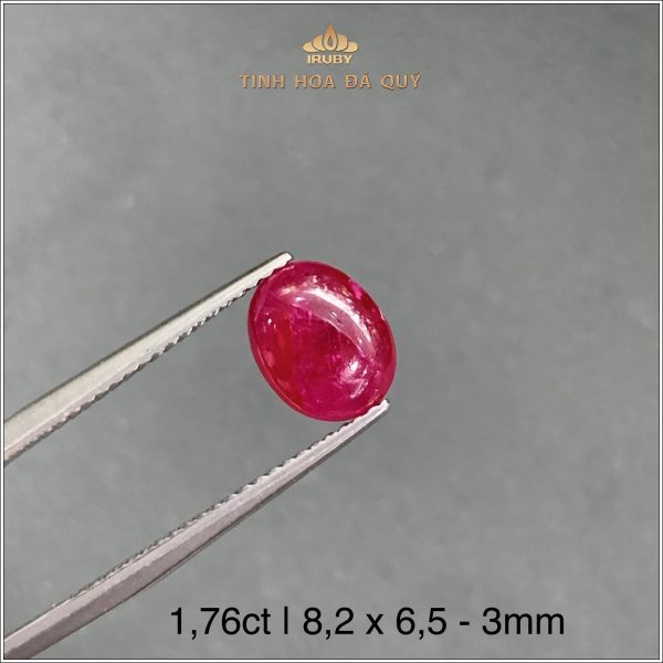 Đá Ruby cabochon Lục Yên 1,76ct - IRRC214 2404176 hình ảnh 2