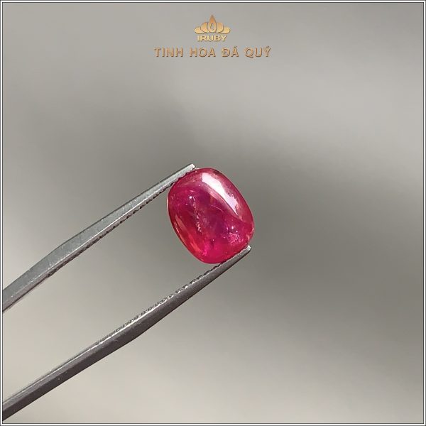 Đá Ruby cabochon đỏ huyết 3,97ct - IRRC219 2404397 hình ảnh 1