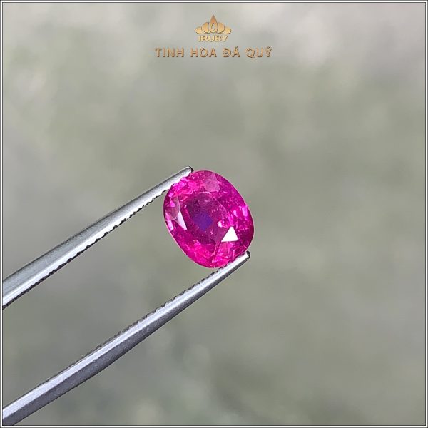 Đá Ruby facet đỏ hồng tự nhiên 100% 1,54ct - IRRF218 2404154 hình ảnh 1