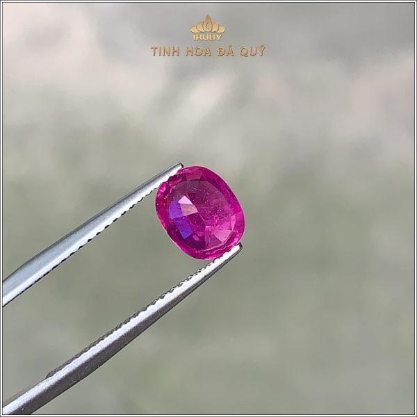 Đá Ruby facet đỏ hồng tự nhiên 100% 1,54ct - IRRF218 2404154 hình ảnh 4