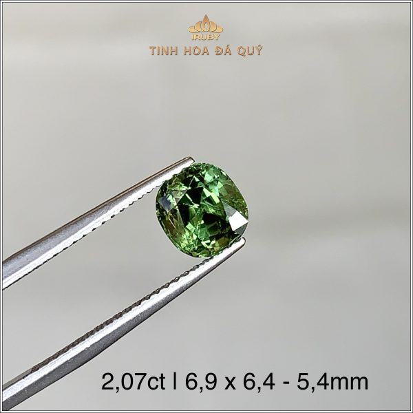 Đá Sapphire xanh lục Buôn Hồ 2,07ct - IRGS182 2404207 hình ảnh 2