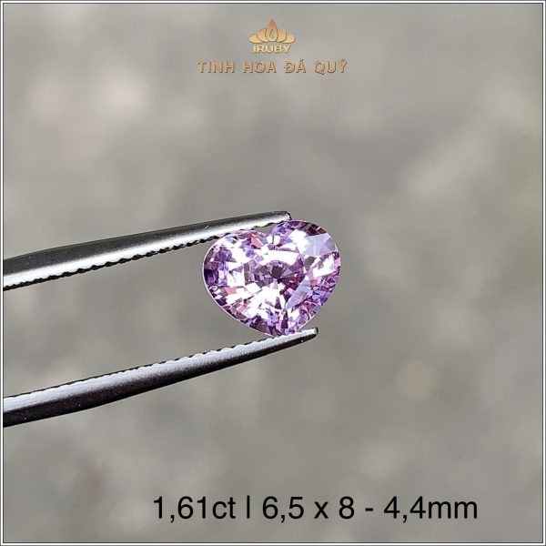 Đá Spinel tím trái tim Lục Yên 1,61ct - IRSI95 2403161 hình ảnh 2