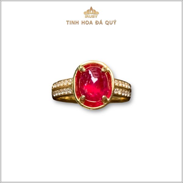 Nhẫn nữ Ruby Vintage kết Kim Cương - IRRC 240482 hình ảnh