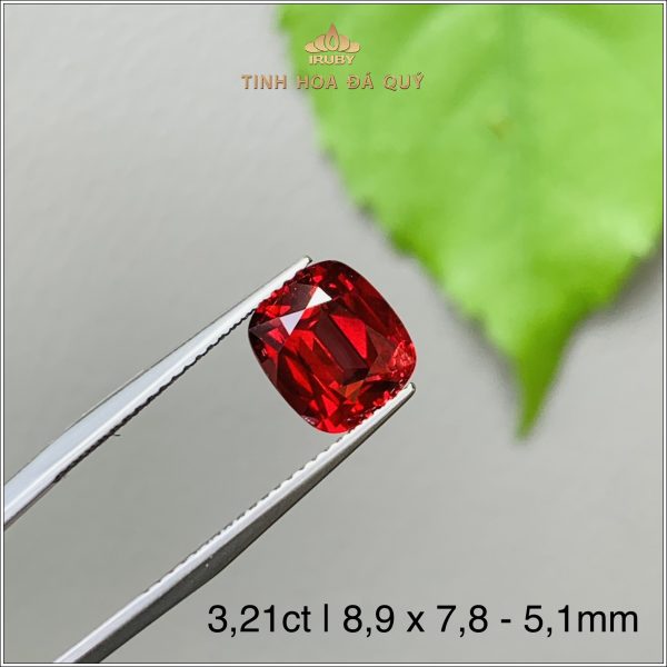 Đá Garnet Lục Yên gam màu đẹp nhất 3,21ct - IRGN119 2405321 hình ảnh 2