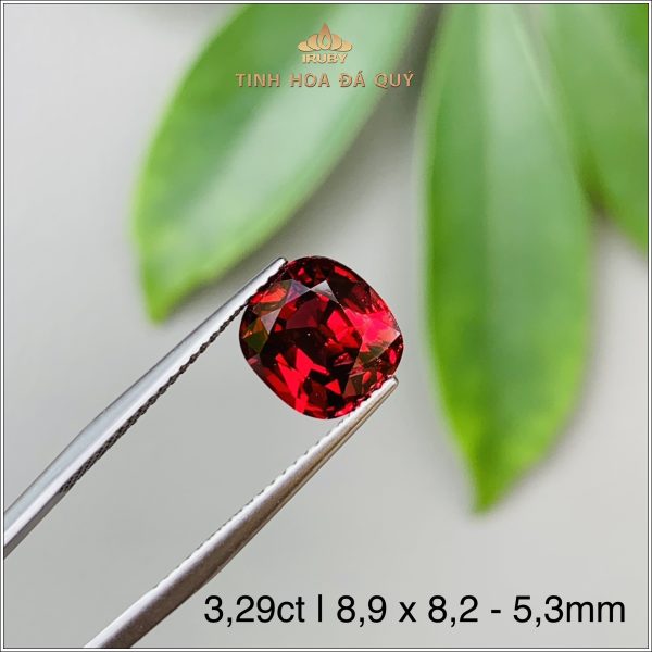 Đá Garnet Lục Yên gam màu đẹp nhất 3,29ct - IRGN120 2405329 hình ảnh 2