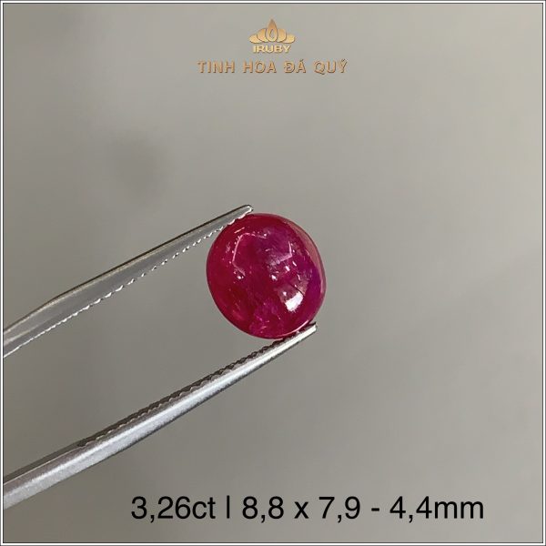 Đá Ruby Lục Yên tự nhiên 100% 3,26ct - IRRC223 2405326 hình ảnh 2