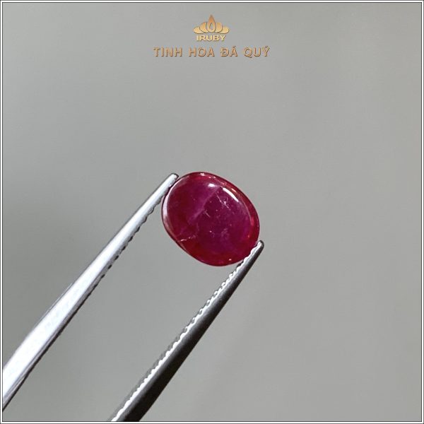 Đá Ruby cabochon đỏ huyết 1,66ct - IRRC232 2405166 hình ảnh 4