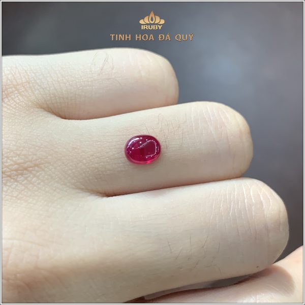 Đá Ruby cabochon đỏ huyết 1,66ct – IRRC232 2405166 hình ảnh 5