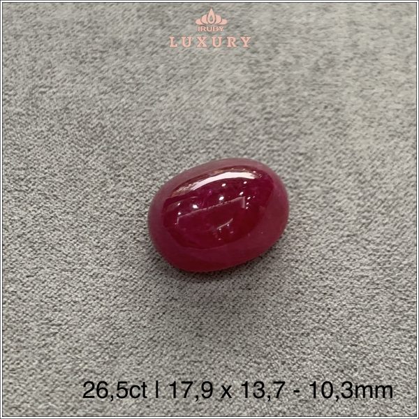 Đá Ruby đỏ huyết Lục Yên 26,5ct - IRRC234 2405265 hình ảnh 2