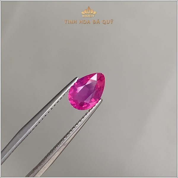 Đá Ruby facet đỏ hồng tươi Lục Yên 1,29ct - IRRF227 2405129 hình ảnh 1