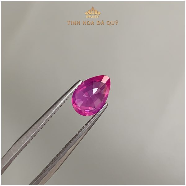 Đá Ruby facet đỏ hồng tươi Lục Yên 1,29ct - IRRF227 2405129 hình ảnh 4