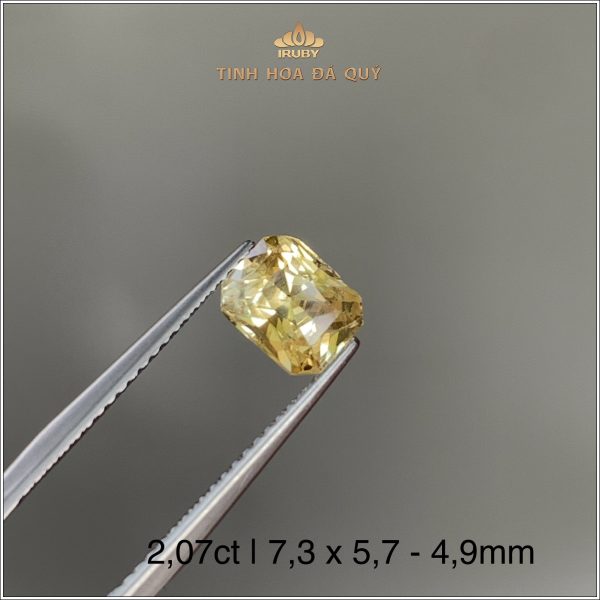 Đá Sapphire vàng tự nhiên 100% 2,07ct - IRYS210 2405207 hình ảnh 2