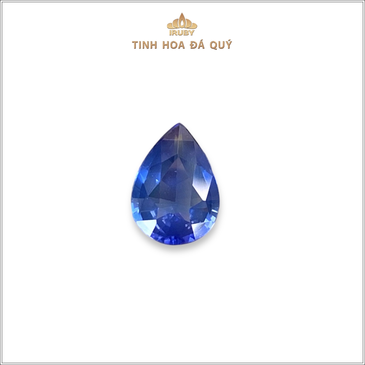 Đá Sapphire xanh lam khối giọt nước 1,26ct – IRBS195 2405126