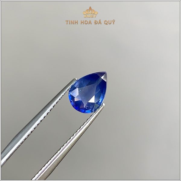 Đá Sapphire xanh lam khối giọt nước 1,26ct - IRBS195 2405126 hình ảnh 1