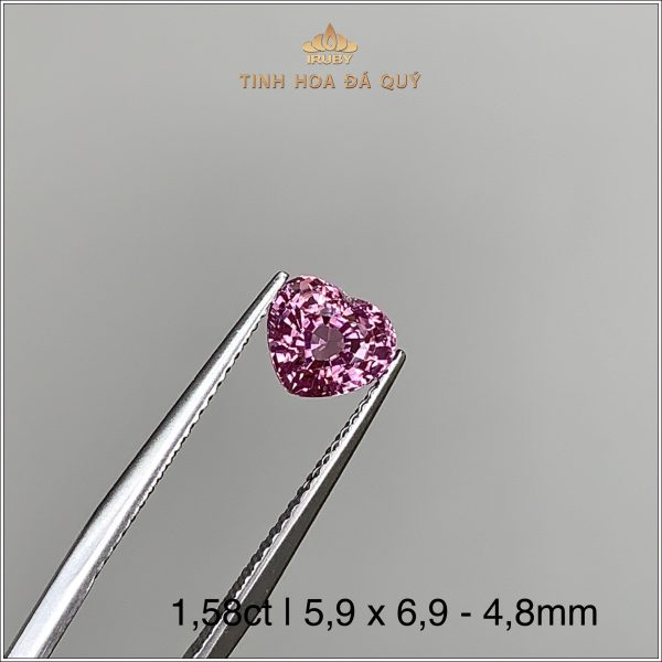 Đá Spinel tím hồng trái tim 1,58ct - IRSI104 2405158 hình ảnh 2