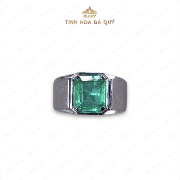 Nhẫn nam Emerald mẫu Doanh Nhân má xước - IREM 240512 hình ảnh