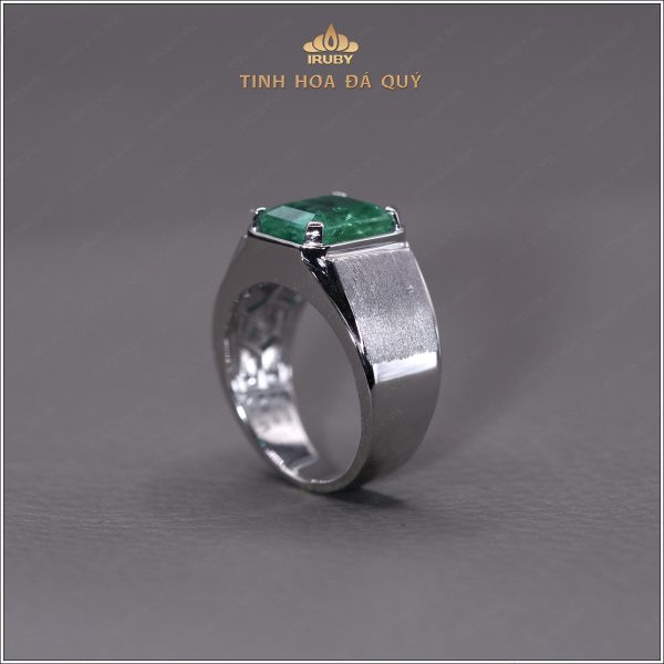 Nhẫn nam Emerald mẫu Doanh Nhân má xước - IREM 240512 hình ảnh 3